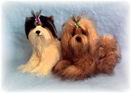 Briard-Bären, Angelika Paul, Hunde aus Mohair, Designerhunde - Biewer Yorkie und Shi Tzu